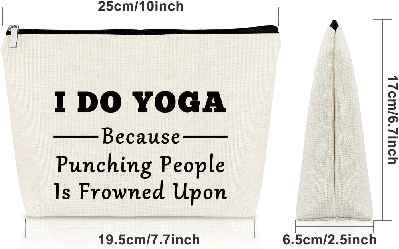 Yoga Gifts for Women Yoga Lover Gift Makeup Bag Birthday Gifts for Yoga Lover Girls Sister Gifts from Sister Cosmetic Bag Thank You Gifts Christmas Gifts for Her Cosmetic Travel Pouch - Image 4