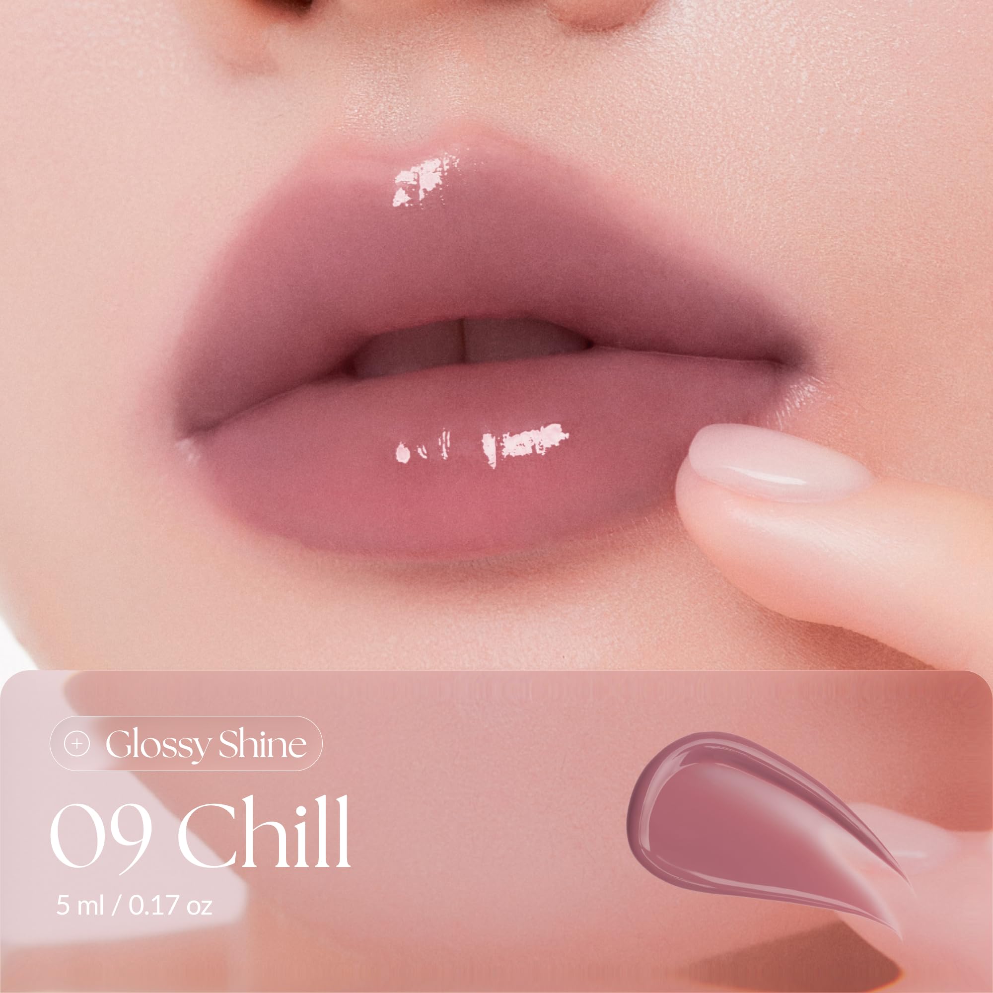 MUZIGAE MANSION, Uzun Süre Parlak Görünüm Sunan Lip Gloss MUZIGAE MANSION Icy Glow (09 Chill)