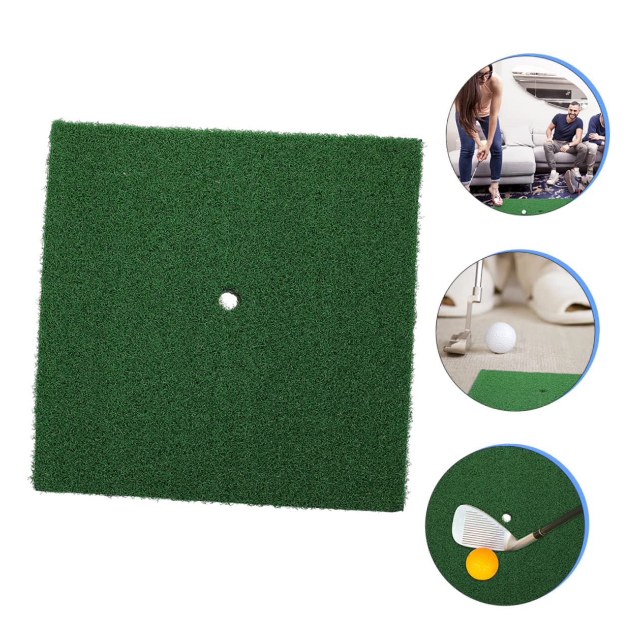 Abaodam Outdoor Golf Green Mat Golf Practice Turf Mini Indoor Golfing Mats Artificial Grass 2 Pack