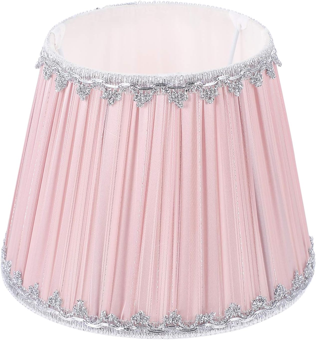 OSALADI Lamp Cover Pink Mushroom Pleated Lamp Shade Small Lamp Shade