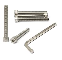 Vista 230 de iexcell 25 piezas M4 x 60/65/70/75/3.150 in paso de rosca 0.028 in acero inoxidable 304 cabeza hexagonal Tornillos Tornillos surtido Kit