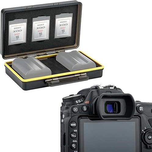 Cámara Eyecup + Estuche de batería para cámara ocular de cámara de silicona suave con estuche de batería para cámara Nikon DSLR