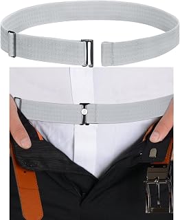 Shirt Stays Belt for Men Shirt Tucker Holder Crop Top Band for Women Non-slip Adjustable Elastic Band