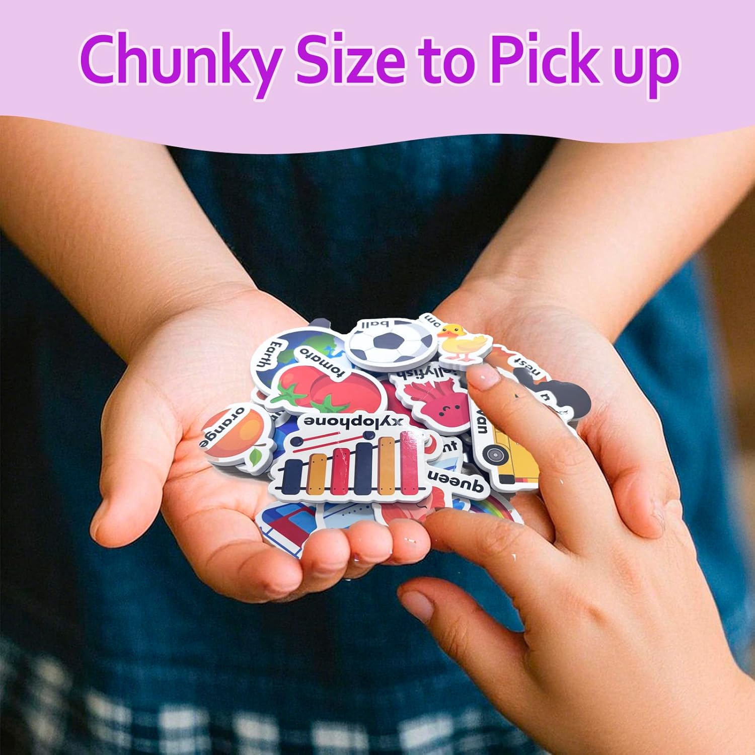 26 Figures ABC Alphabet Fridge Magnets for Kids, Foam Magnetic Objects for Toddler, Preschool Learning & Early Education