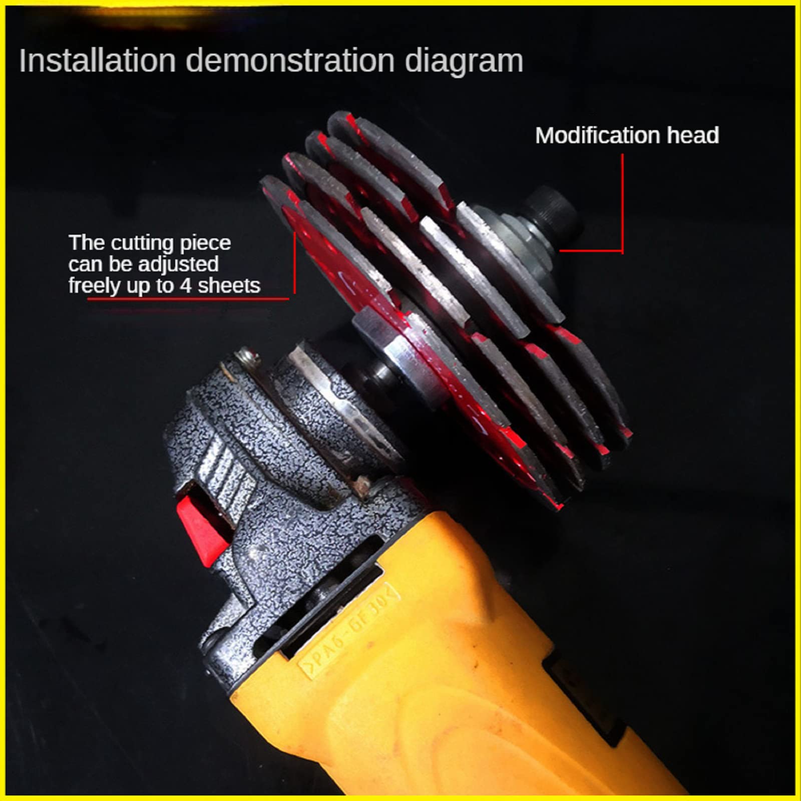 Amazon | クイックチェンジ M14 アダプタアングルグラインダーに溝入れ