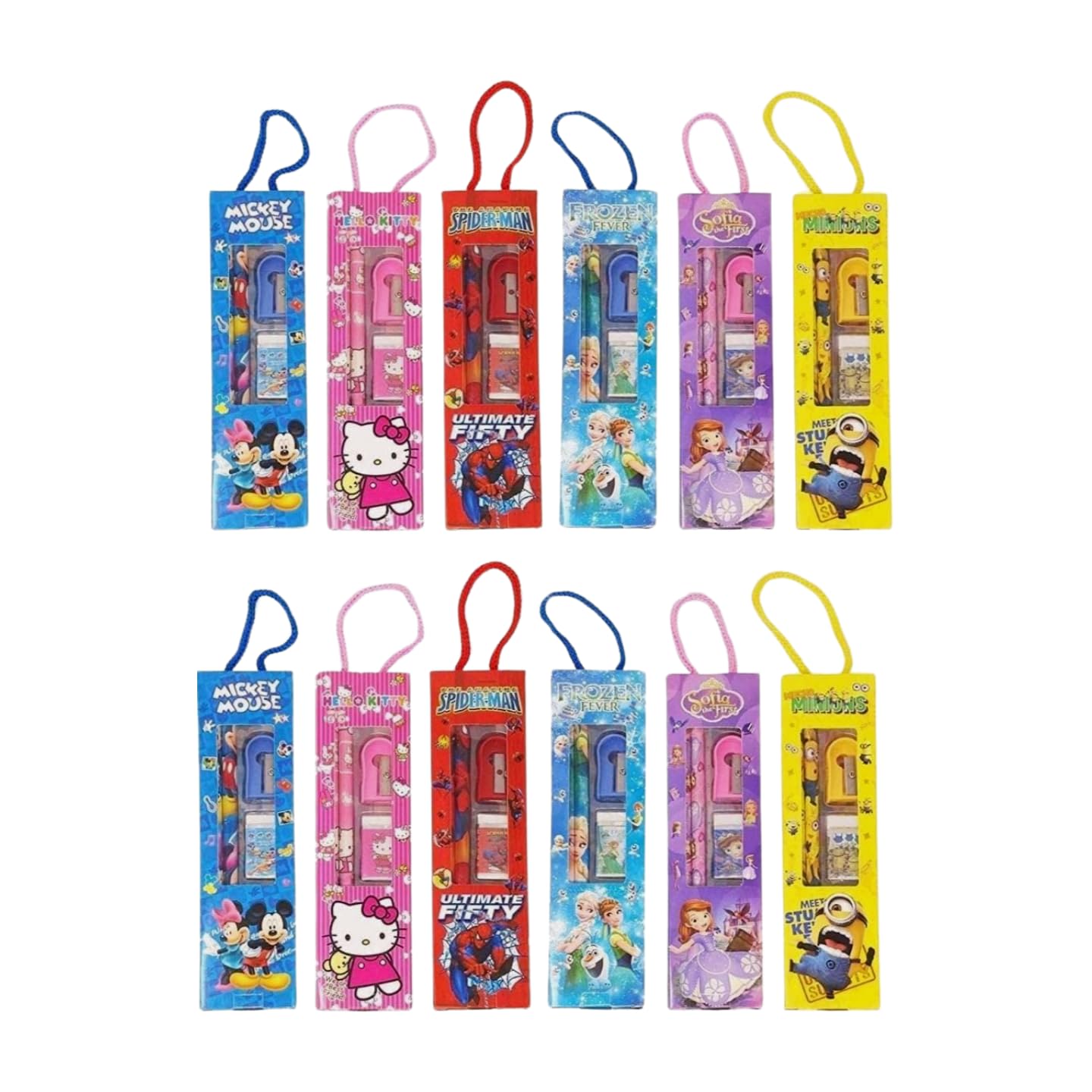 ALNA-TURA Birthday Party Return Gifts Mix Stationery Kit Set in a Fancy Box for Kids (Pack of 10) Mickey Mouse ,Hello Kitty,Unicorn ,Spider-Man ,Frozen Stationery Set For Kids Birthday Return Gifts (B0C4BY7RPT) Amazon Price History, Amazon Price Tracker