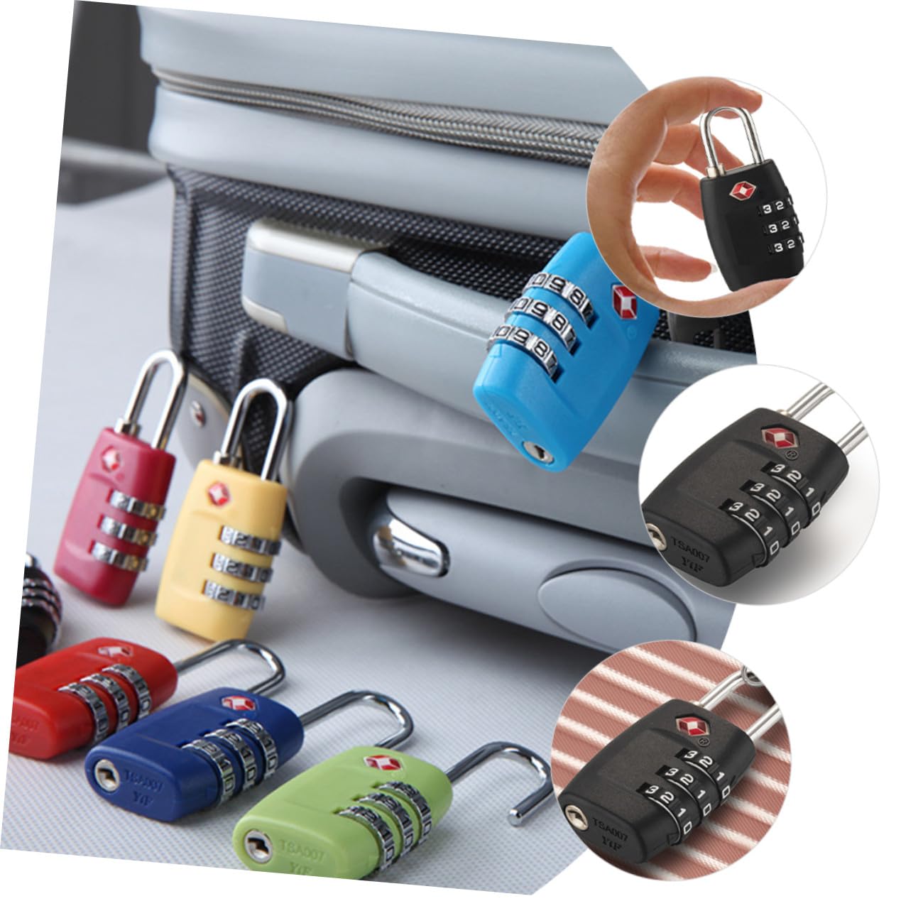 Angoily 6pezzi Serrature Combinazione Per Valigie Sicurezza Alta Per Viaggi e Bagagli Design Elegante e Facile Da Usare Adatte Per Zaini e Borse