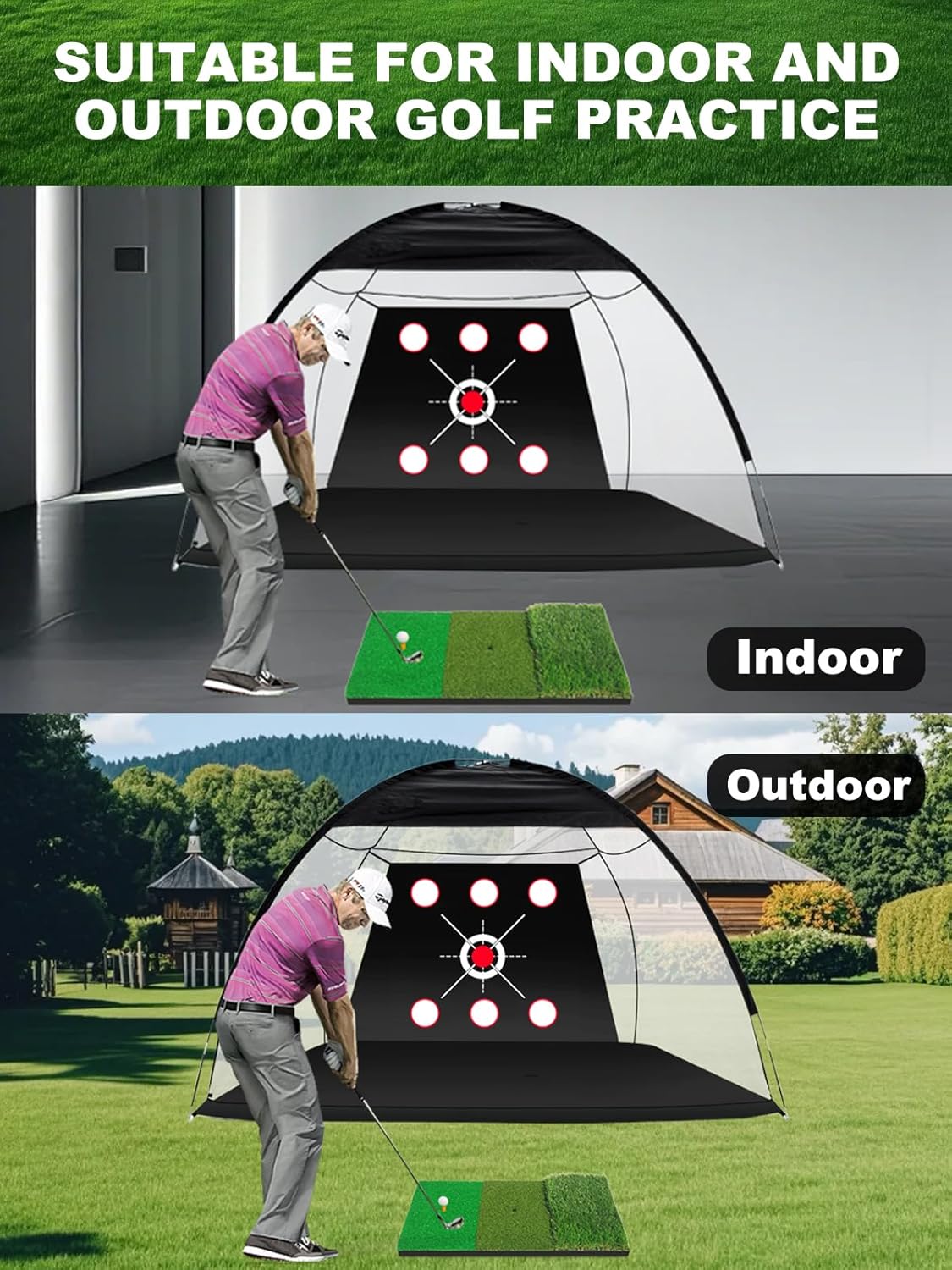 Golf Net,10x7FT Practice Net