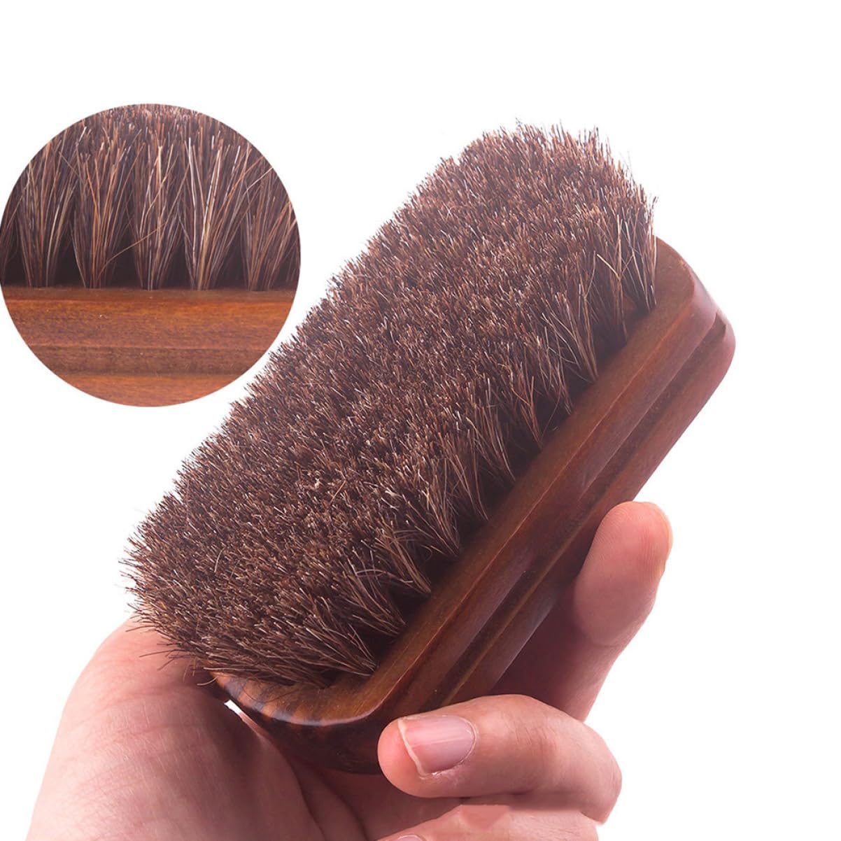 Men Horsehair Beard Shaving Brush Ergonomic Grooming Tool for Facial Hair Care for Shaving and Styling Multi-use Brush for Beard and Hair Maintenance