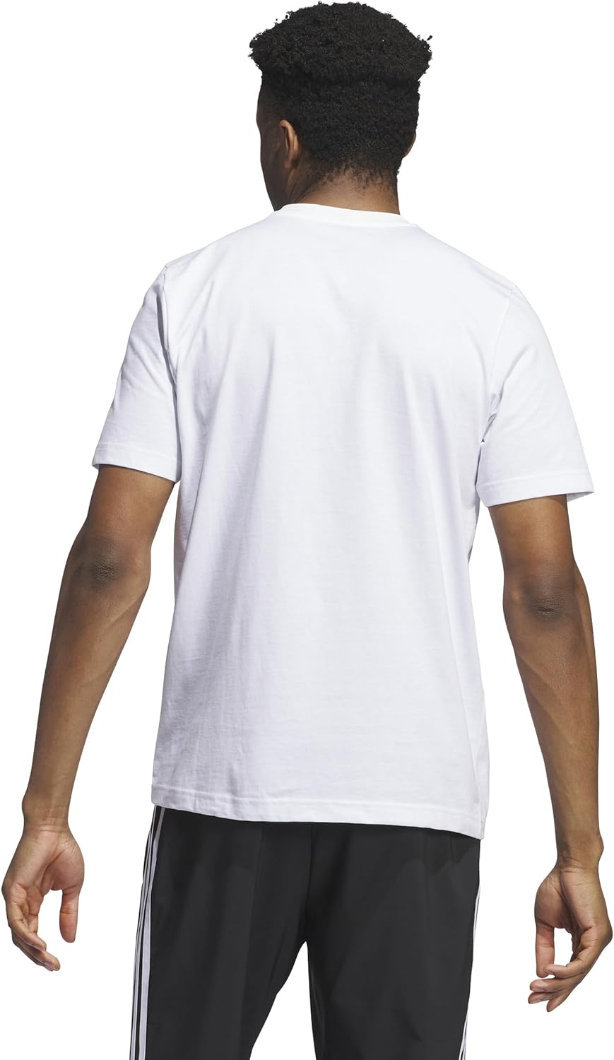adidas Mens Key City New York Graphic Crew Neck Short Sleeve Casual Tops Casual - White