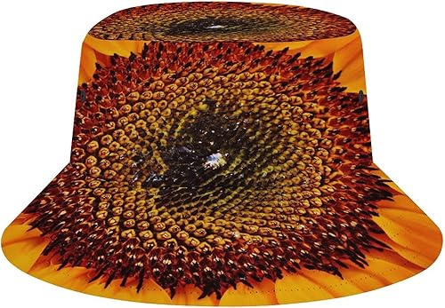 Sombreros de pescador de moda para exteriores, sombrero de pescador de verano para exteriores, rústico, girasol, campo, sol, puesta de sol, sombrero