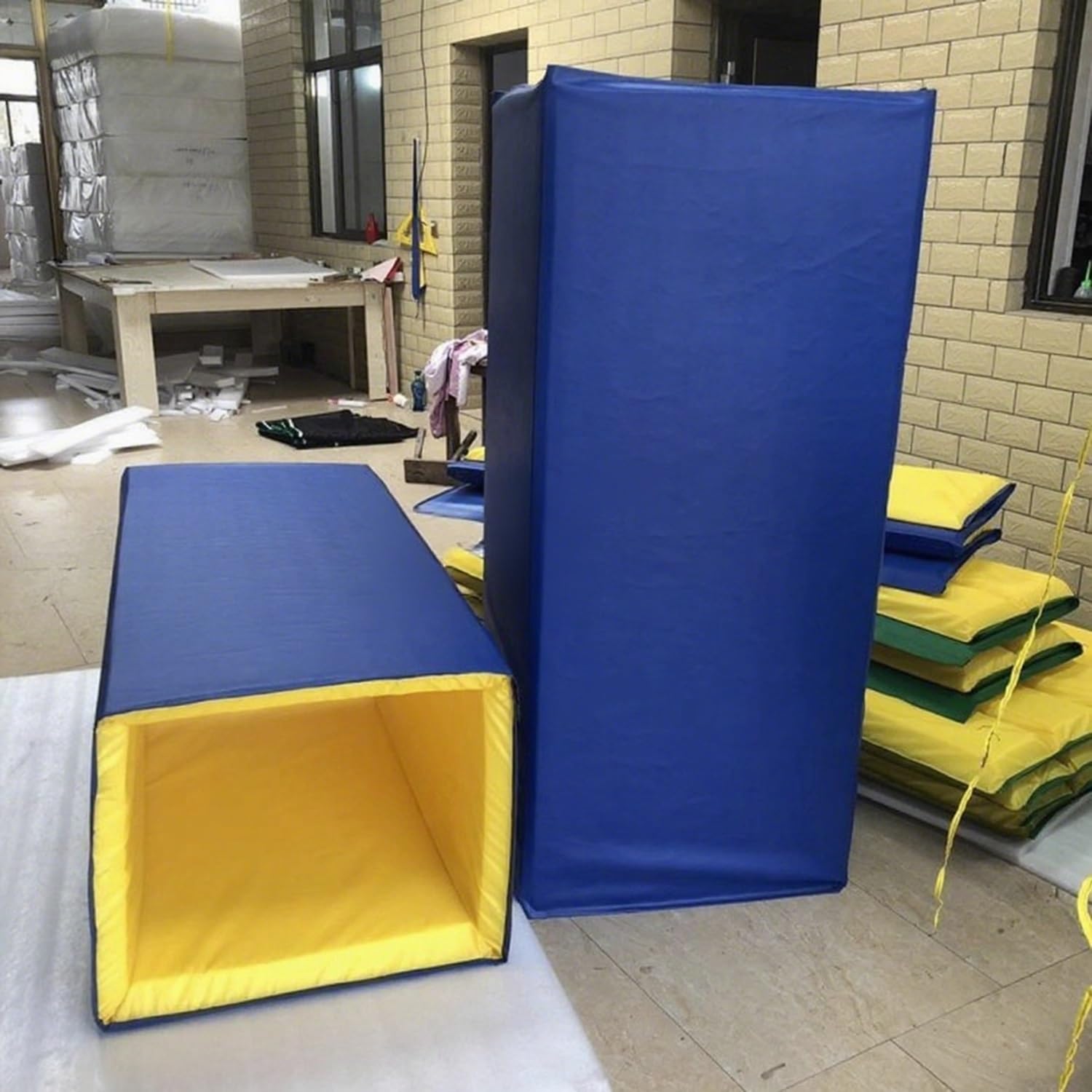 Wytrzymała wyściółka kijka do wewnętrznych obręczy do koszykówki i słupków do siatkówki, osłona ochronna samochodu, grubość 5 cm, podkładka bezpieczeństwa 25 cm x 25 cm