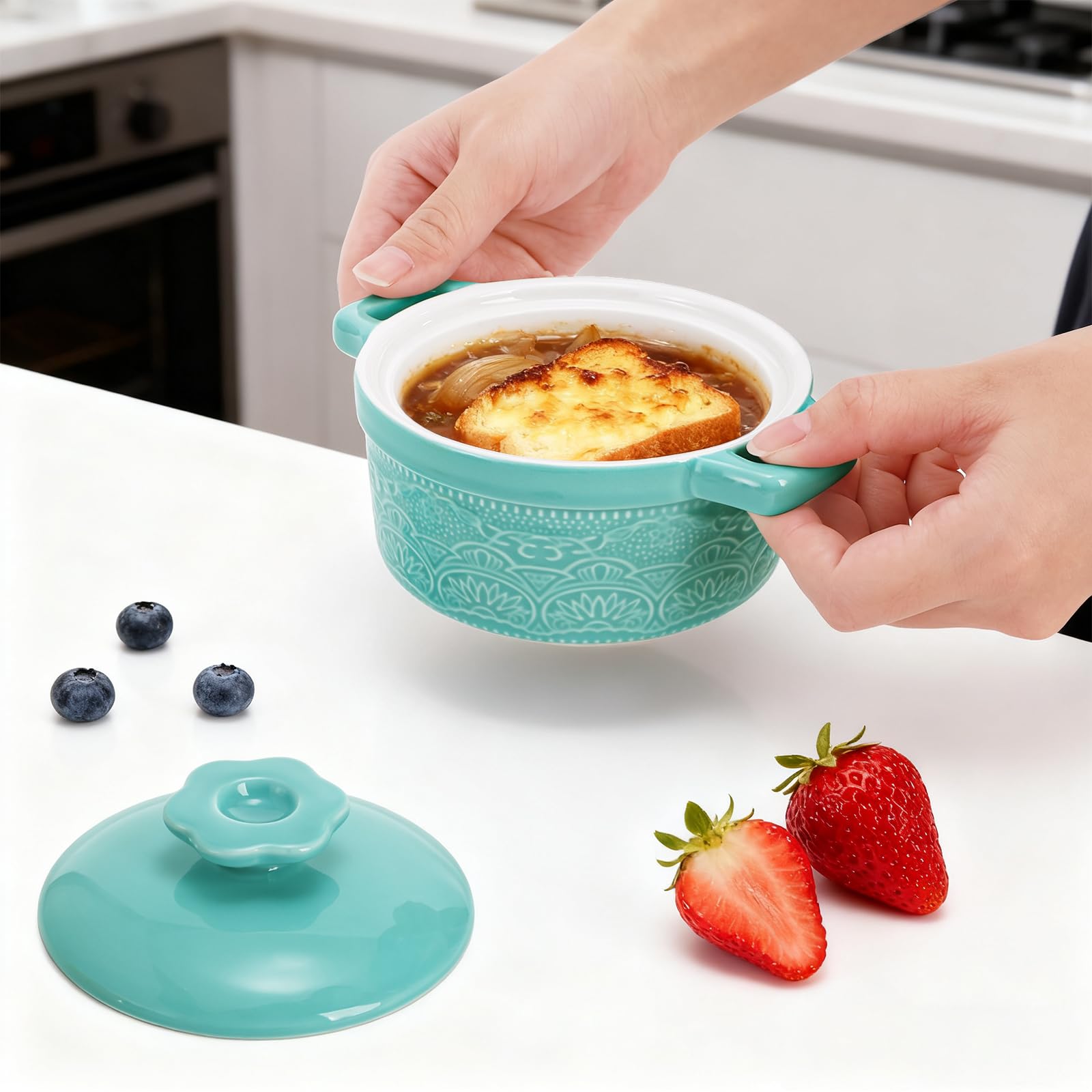 Amazon.co.jp: Hacaroa (ハカロア) 蓋付きミニココット 6個セット 8