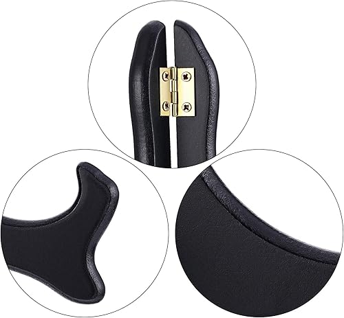 Miniatura 4 de Tatuo Paquete de 4 soportes de madera negra para placa (5 pulgadas, negro)