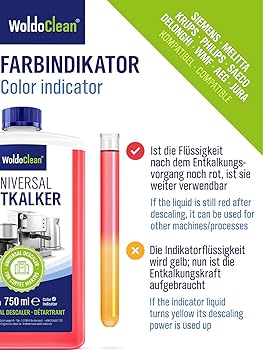 WoldoClean Set de limpieza para cafeteras automáticas descalcificador 750 ml pastillas de limpieza 260 x Limpiador de espuma de leche 1000 ml WoldoClean / 1x 750ml1