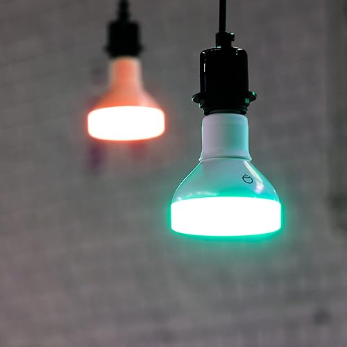 Miniatura 7 de LIFX Color 1100 lúmenes BR30 E26, bombilla LED inteligente Wi-Fi, miles de millones de colores y blancos, no requiere puente, funciona con Alexa,