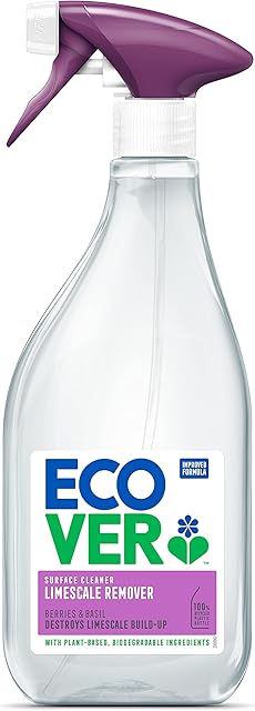Ecover Limescale Remover, Multi Surface Cleaner, Berries & Basil, 500ml