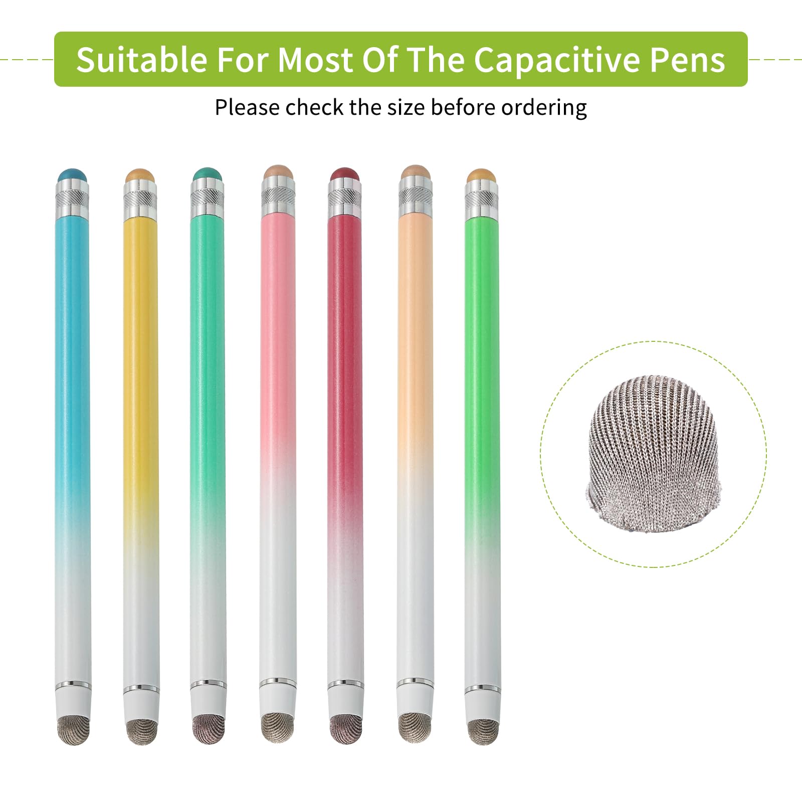 TEHAUX - 10 Pointes De Rechange Pour Stylet Capacitif - En Cuivre, Précises Et Durables - Compatibles écrans Tactiles - 10