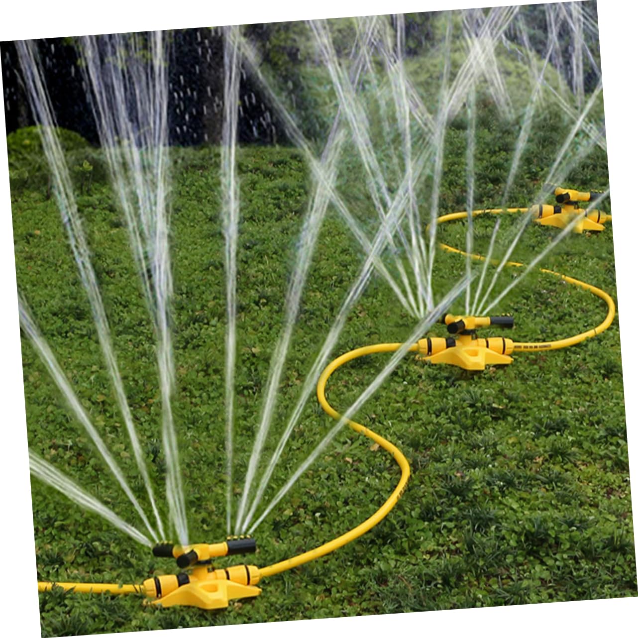 TOYANDONA 3 Pièces Arroseur Rotatif Automatique pour Gazon Jardin Irrigation Durable pour Entretien Pelouses Arrosage Plantes
