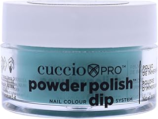Cuccio Colour Powder Nail Polish - Lacquer For Manicure And Pedicure - Highly Pigmented Powder That Is Finely Milled - Durable Finish With A Flawless Rich Color - Easy To Apply - Jade Green - 0.5 Oz, (I0097712)