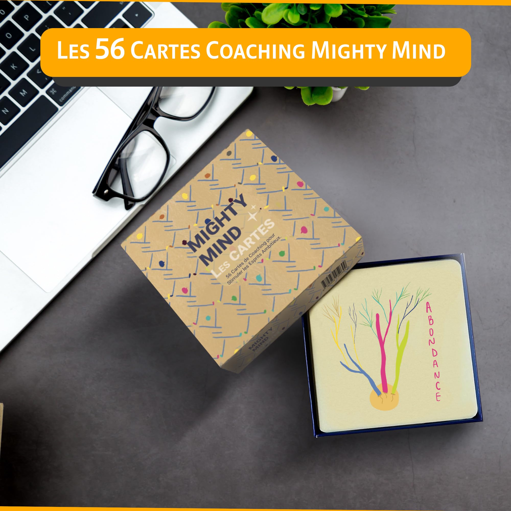 Cartes Photolangage Coaching MIGHTY MIND Développement personnel, pensée positive et intelligence émotionnelle | Cartes de coaching mental idéales pour les coachs.