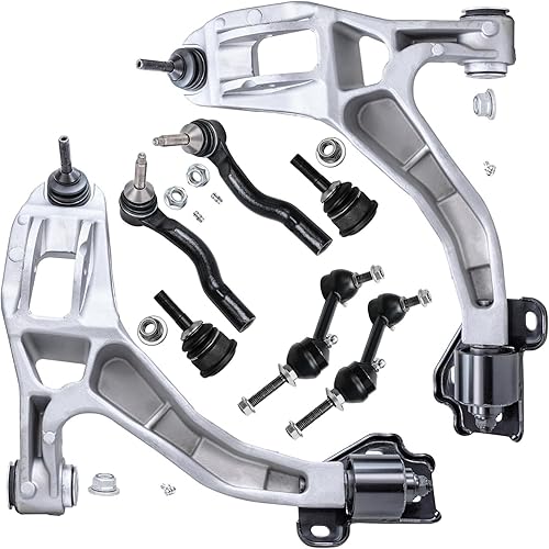Miniatura 1326 de Detroit Axle - Kit de brazos de control de extremo delantero RWD para Dodge Ram 03-06 2500 3500, 2 brazos de control superior con rótula 2 varillas