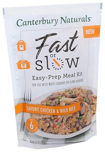 Miniatura 4 de Canterbury Naturals Kit de comida rápida o lenta de fácil preparación, pollo sabroso y arroz salvaje, bolsa de 9.4 onzas (paquete de 3)