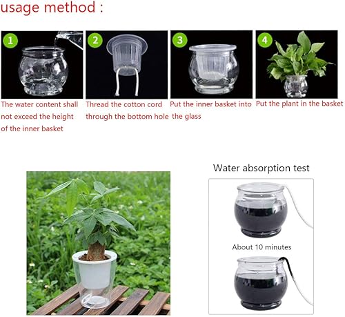 Miniatura 6 de Cuerda de mecha de riego automático de 65.6 ft, 65 pies de riego por goteo automático, cuerda de riego por goteo para bricolaje, dispositivo de