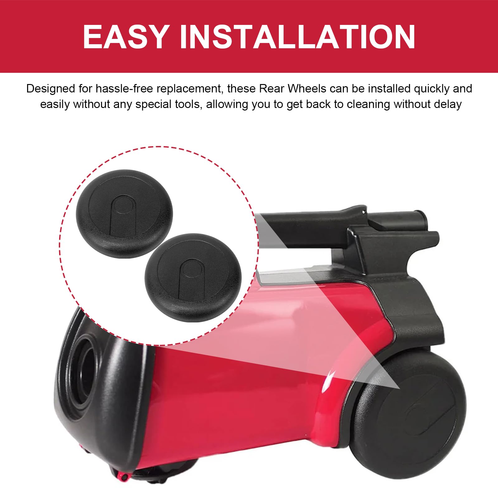 Eureka Mighty Mite Wheels - Replacement Vacuum Parts -5