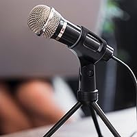 Vista 6 de 4 piezas Clip para micrófono de goma Soporte flexible para micrófono sin cables Ajustable en ángulo de mano (Rango de diámetro interno 30-50mm)