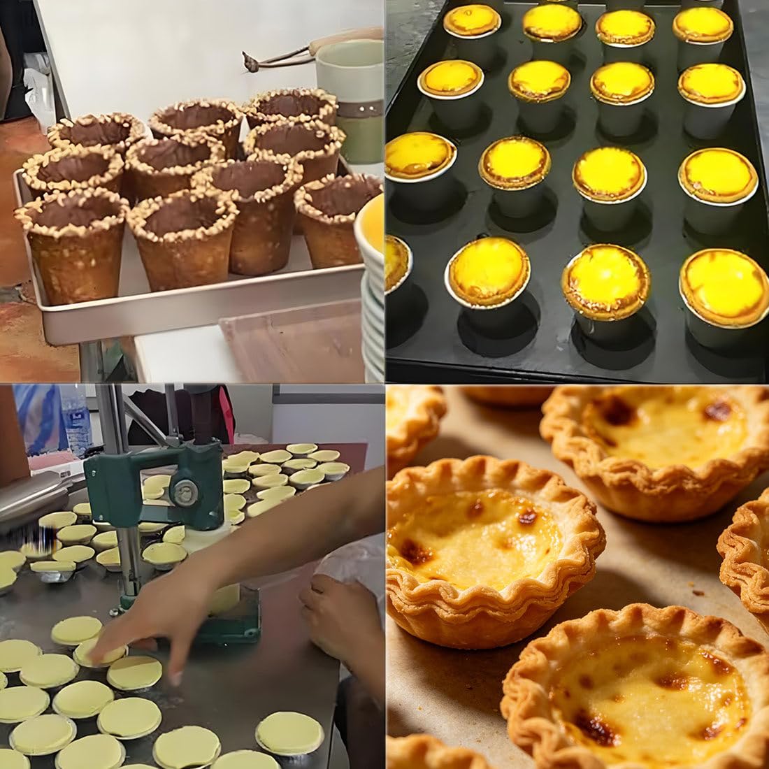 Pressa Manuale Crostate,per Pasticceria Fatta in Casa,Cottura Professionale,Gusci Cialda H42