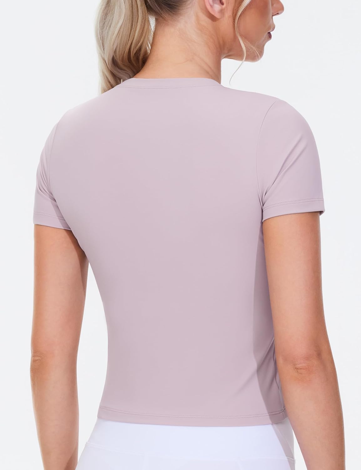 THE GYM PEOPLE Women's Workout Tops Short Sleeve Slim Fit Breathable Athletic Yoga Running Casual Basic Tee Shirts - Image 2