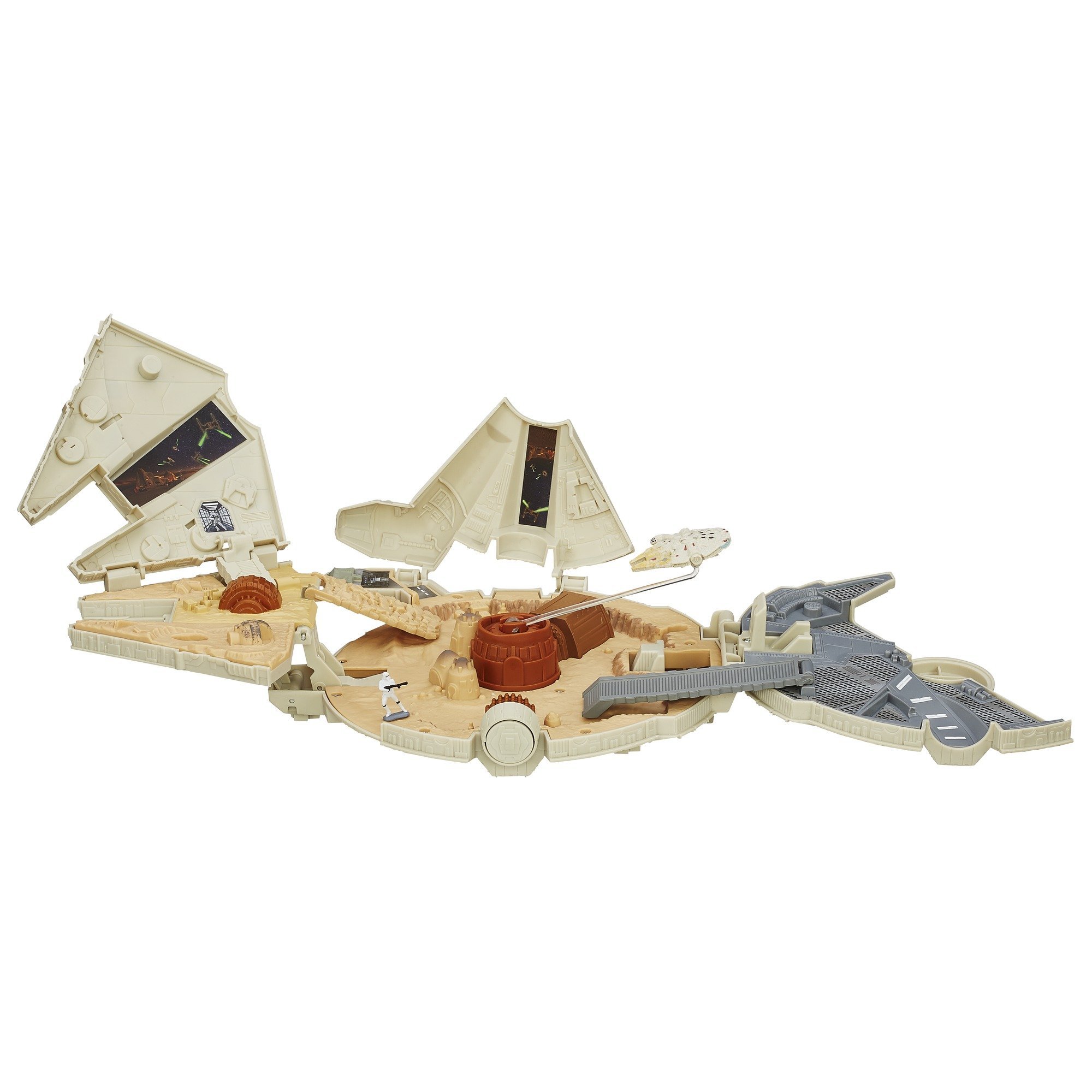 Star Wars Hasbro – Micro Machines The Force Awakens, Millenium Falcon, Set Veicoli E Accessori