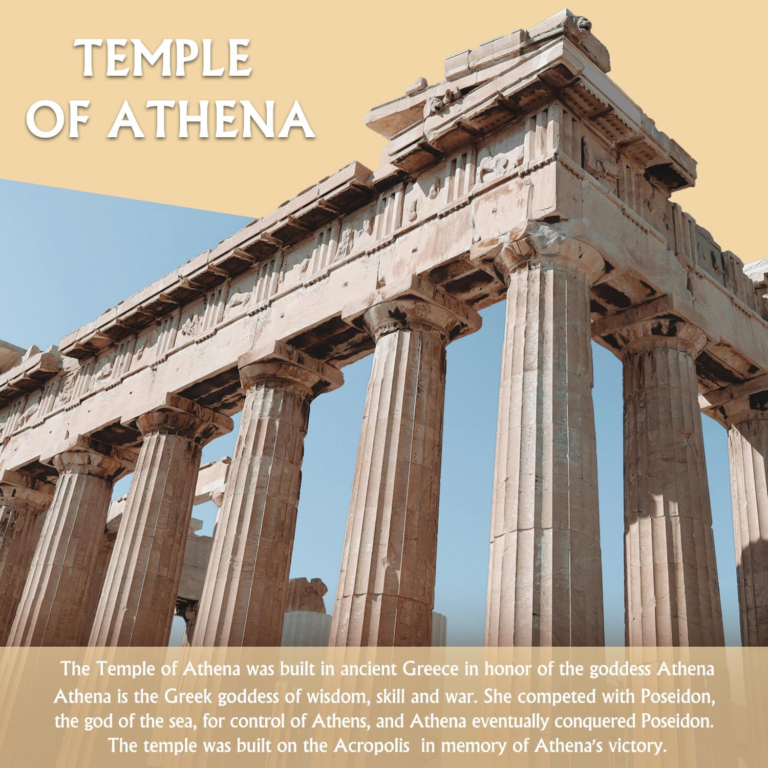 Microworld 3D Metal Puzzle - Temple of Athena Architecture Model Kit, DIY Challenge for Adults, Arts & Craft Assembly Brain Teaser Gift Toys for Teens - 142 Pcs