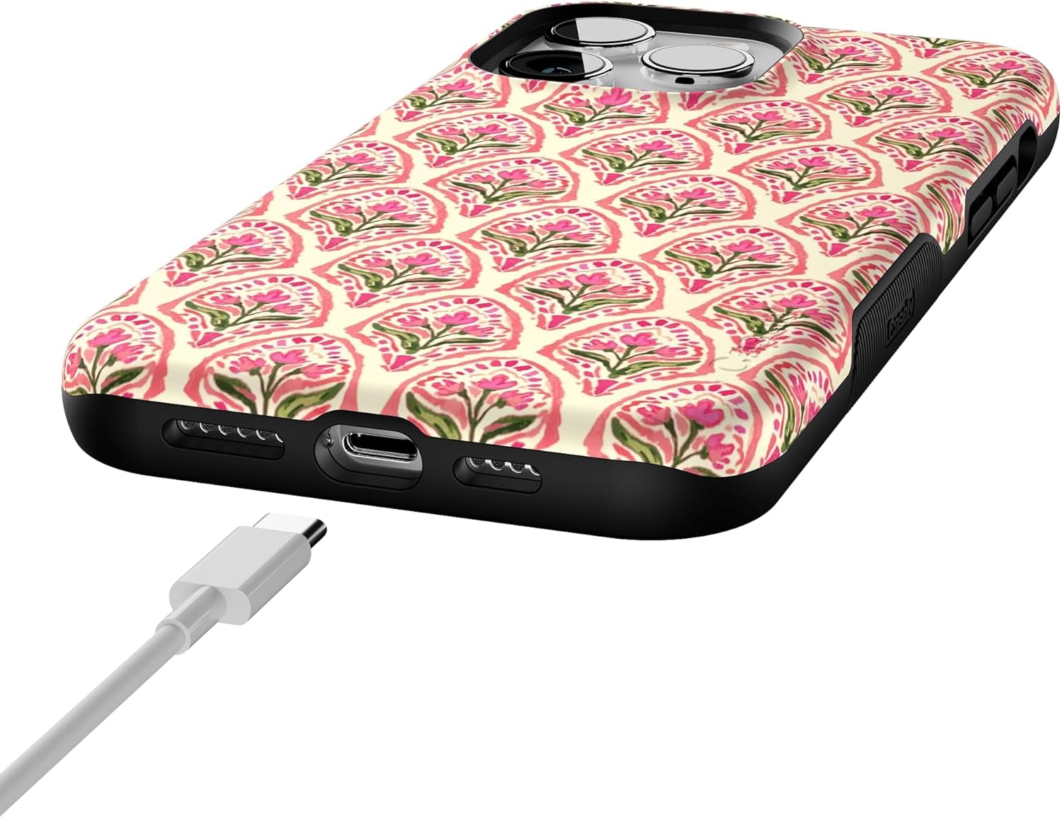 Casely iPhone 14 Pro Max Case | Tulip Tapestry | Jenna Palek x Casely | Bold Protective Design | Compatible with MagSafe
