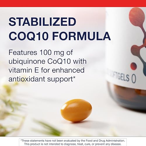 Miniatura 4 de Metagenics CoQ10 ST-100-100 mg Ubiquinone with Vitamin E for Heart, Energy & Antioxidant Support* - Non-GMO, Gluten-Free, Soy-Free - GMP Certified