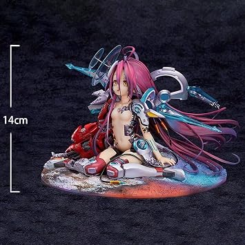Zhongkaihua No Game No Life Anime Figure Schwi Dola Action Figures Statue Model Colourful Hair Standing Ver 14CM PVC Figurine Statue Model Ornament Collection