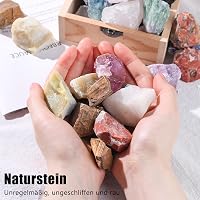HAKACC Gyógyító Kristálykészlet 1300g - 30-35 db Madagaszkári Nyers Ásvány Kövek Meditációhoz, Kristályterápiához, Dekorációhoz 2