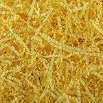 Caleihd Crinkle Cut Paper Grass Cushion Paper Streamer for Christmas Wedding Birthday Bridesmaid Engagement Craft Gift Boxes Bags Filler Decoration 4.5oz Yellow