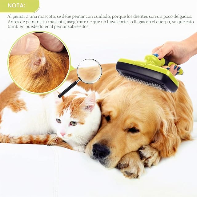 Foto 6 de 8 de pecute Cepillo Perros y Gatos Peine para Mascotas Quitar y Remover
