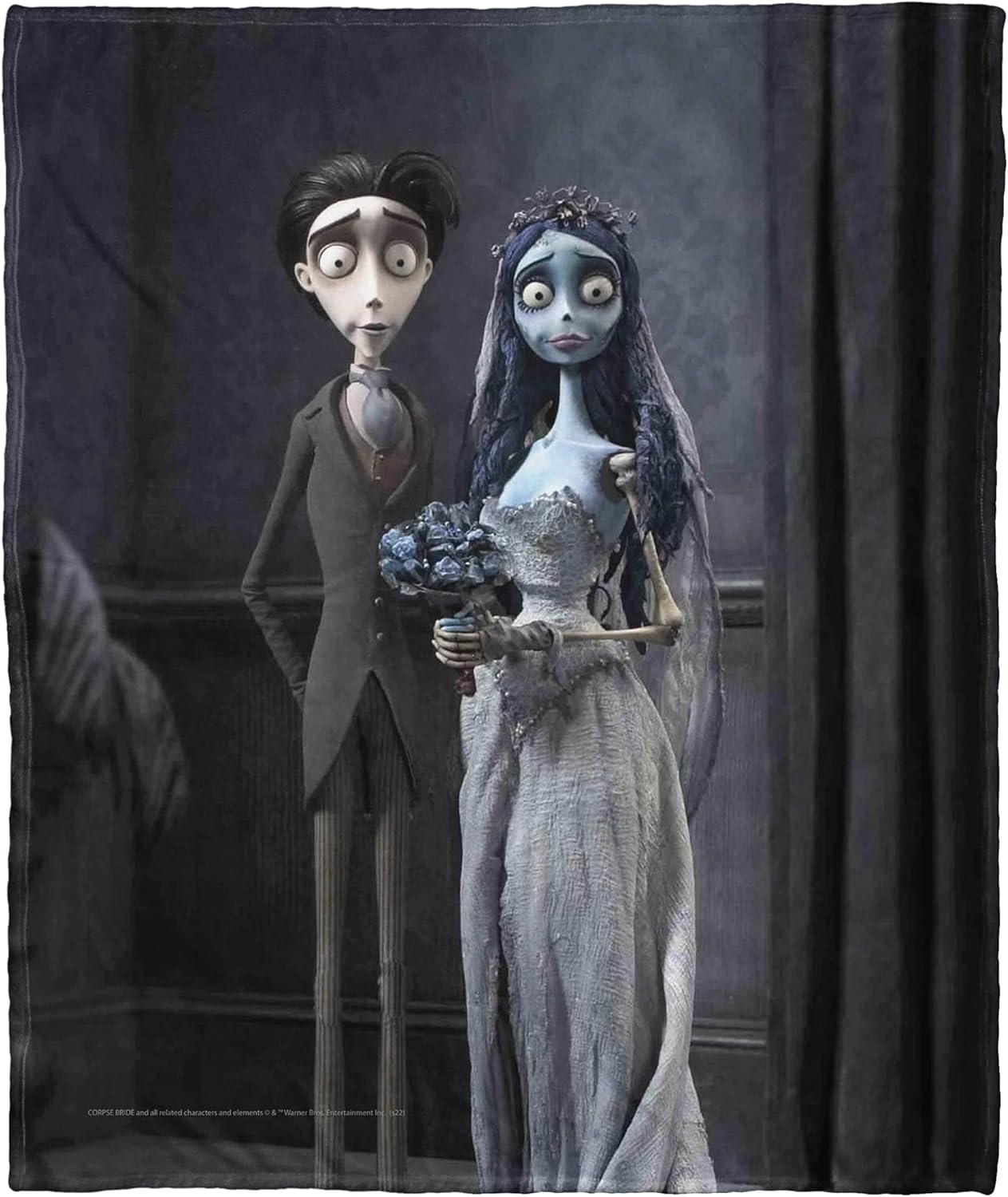 Northwest Corpse Bride Silk Touch Throw Blanket, 50" x 60", Marriage Portrait