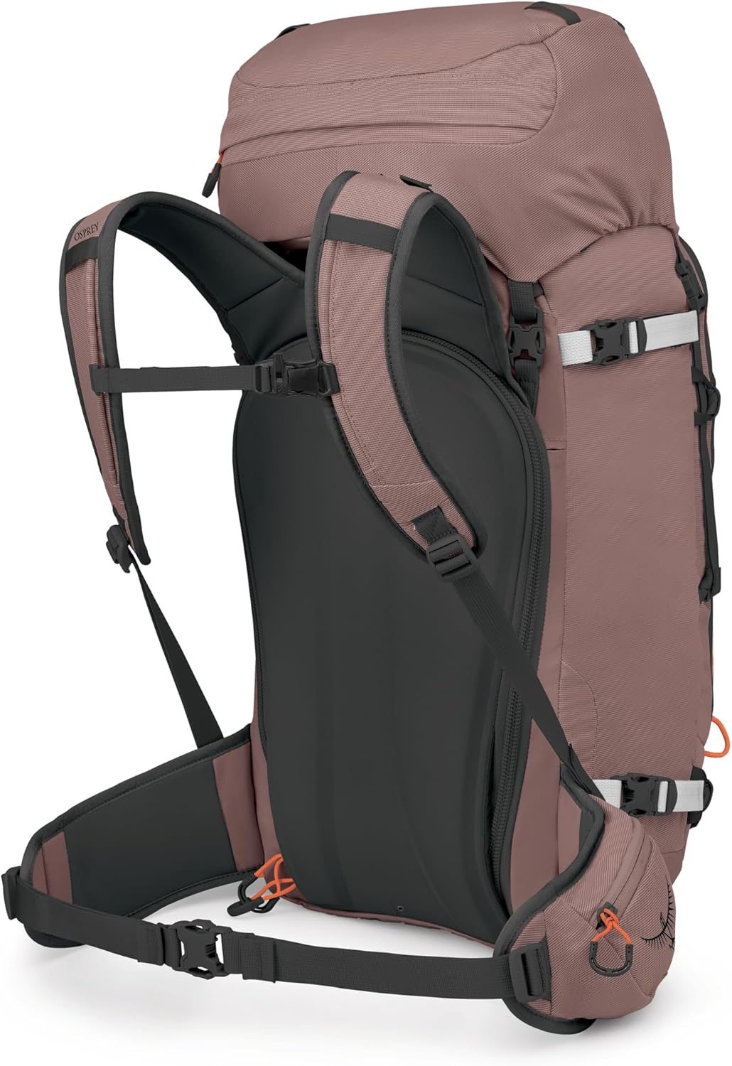 Osprey Sopris 45L Ski and Snowboard Backpack - High-Volume Backcountry Snow Pack for Women - Hut Trip Ready - Helmet Carry - Made with 100% Recycled Nylon, Magma Brown