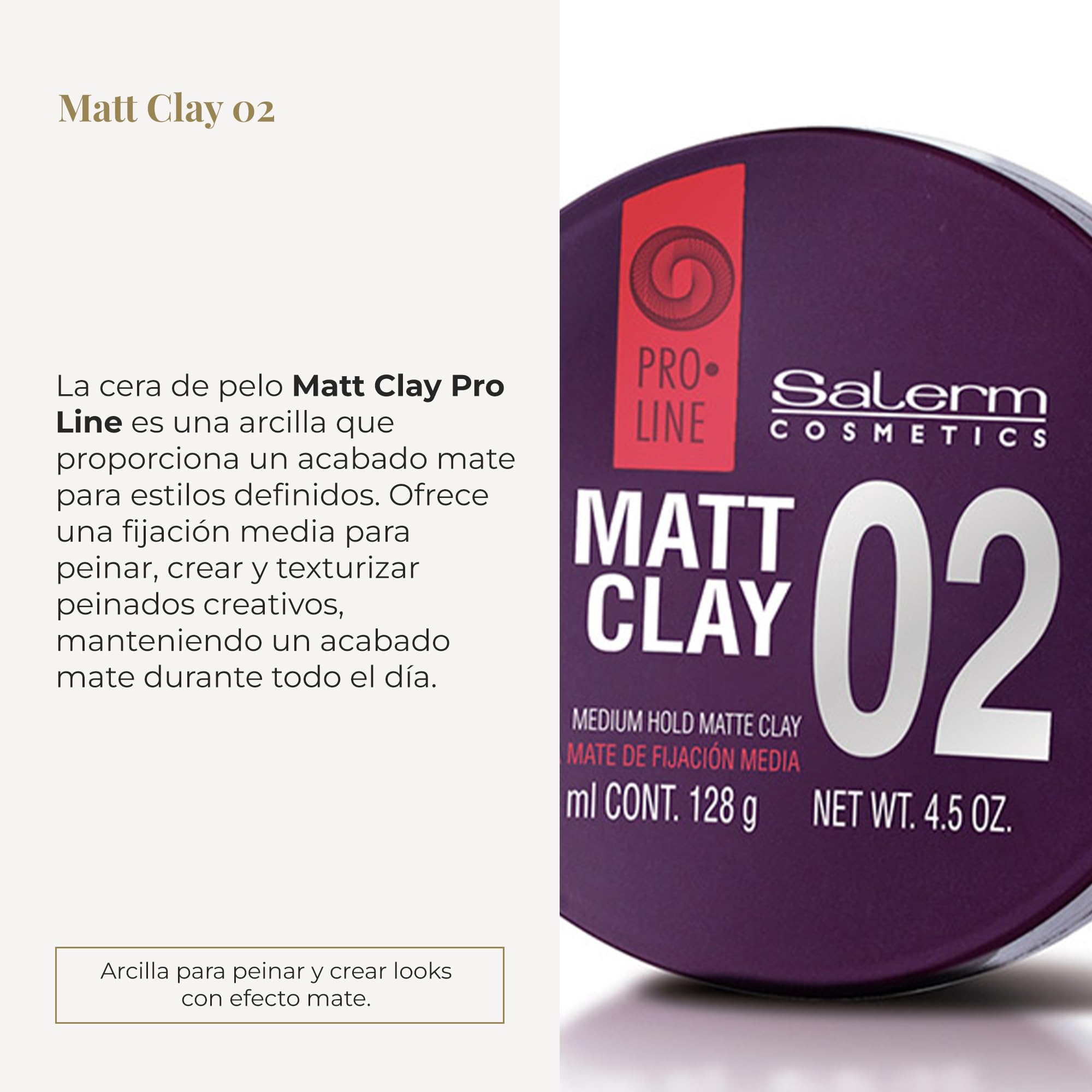 Image secondaire de Salerm Matt Clay Medium Hold Matte Clay Cire