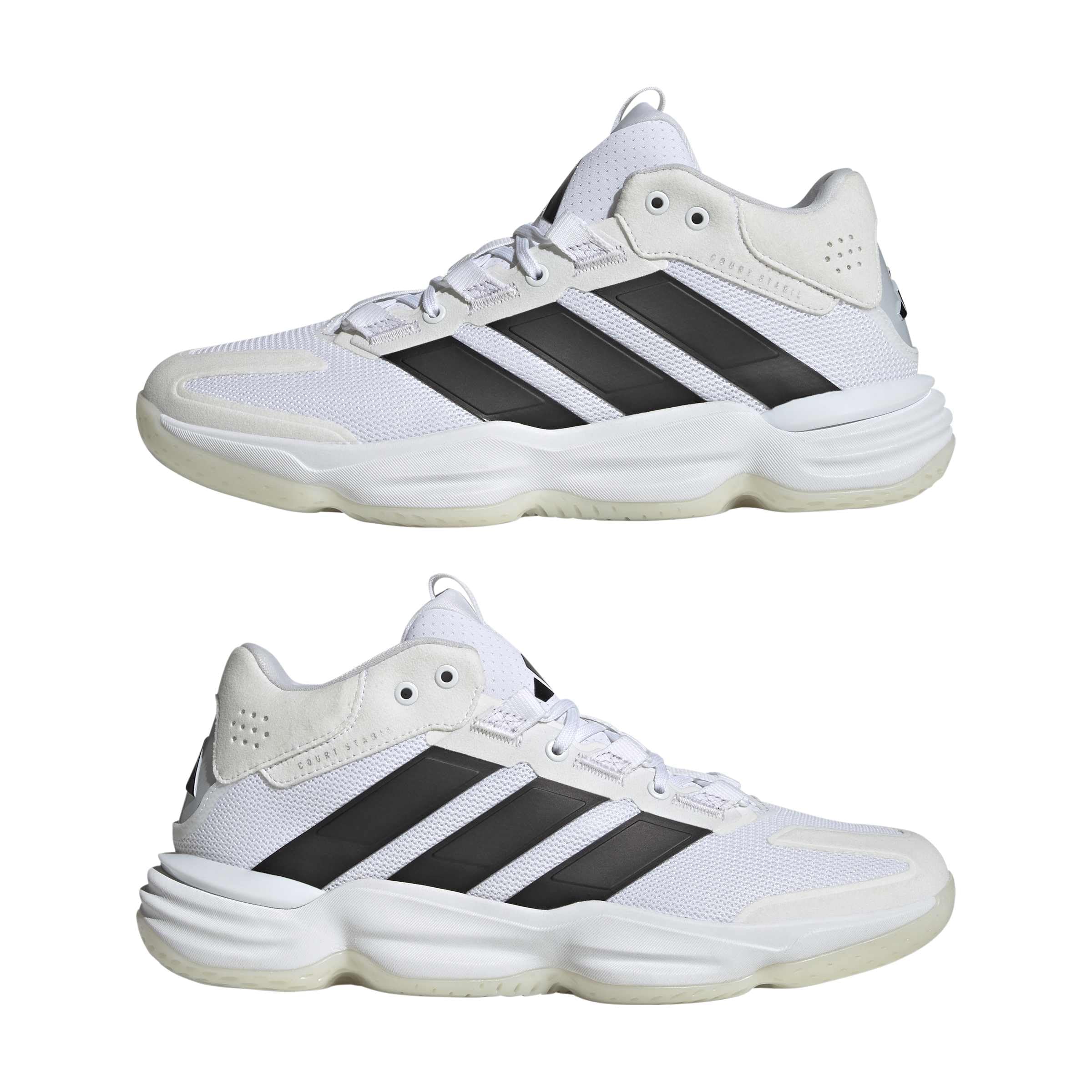 adidas Uomo Courtstabil Indoor Performance Shoes, Ftwr White/Core Black/Ftwr White, 43 1/3 EU