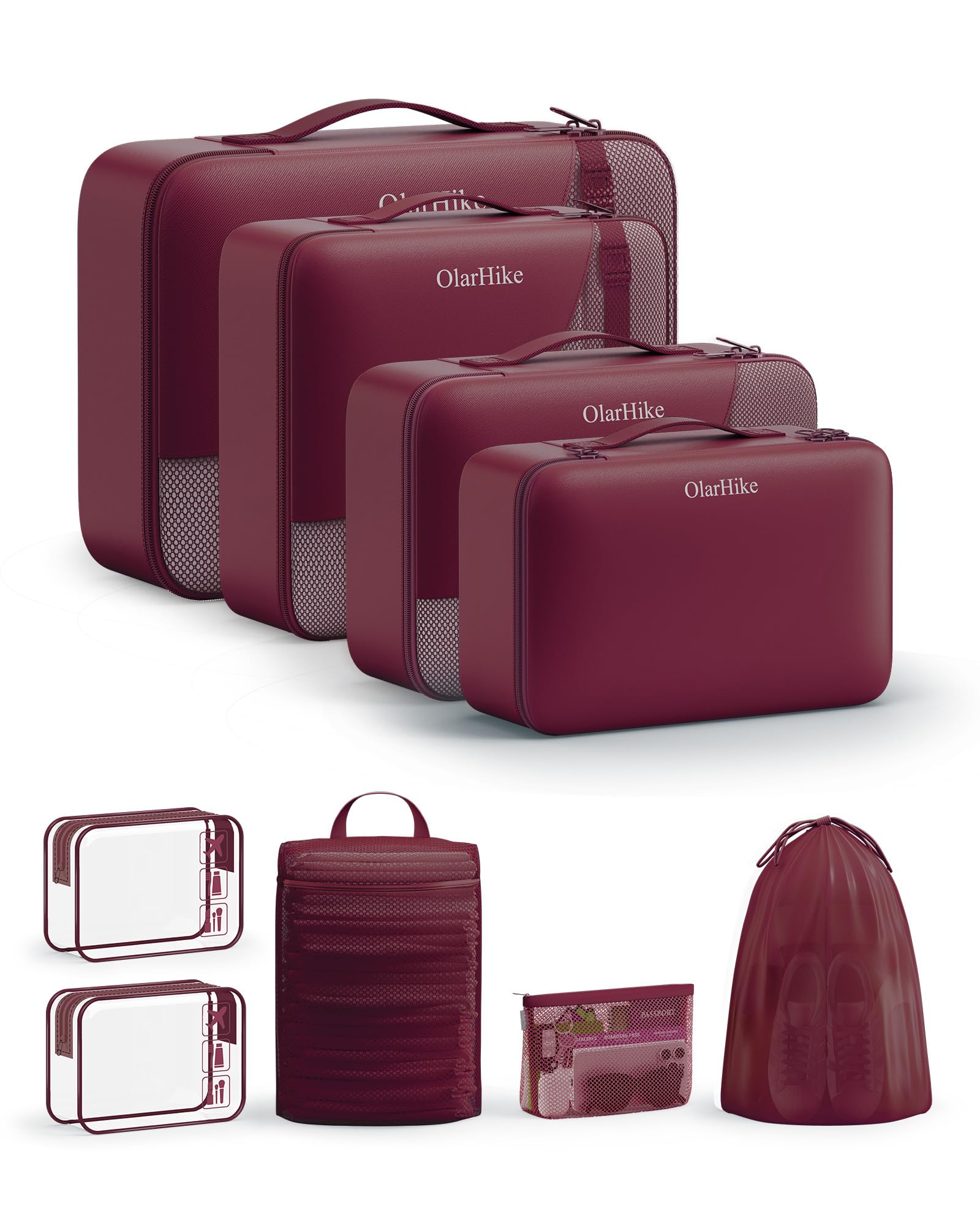 11 Set / 9 Set Packing Cubes for Travel,Gifts for Women Mom Kids,TSA Approved Bags for Makeup, Cosmetic, Toiletry, Organizers for Suitcase Carry On,