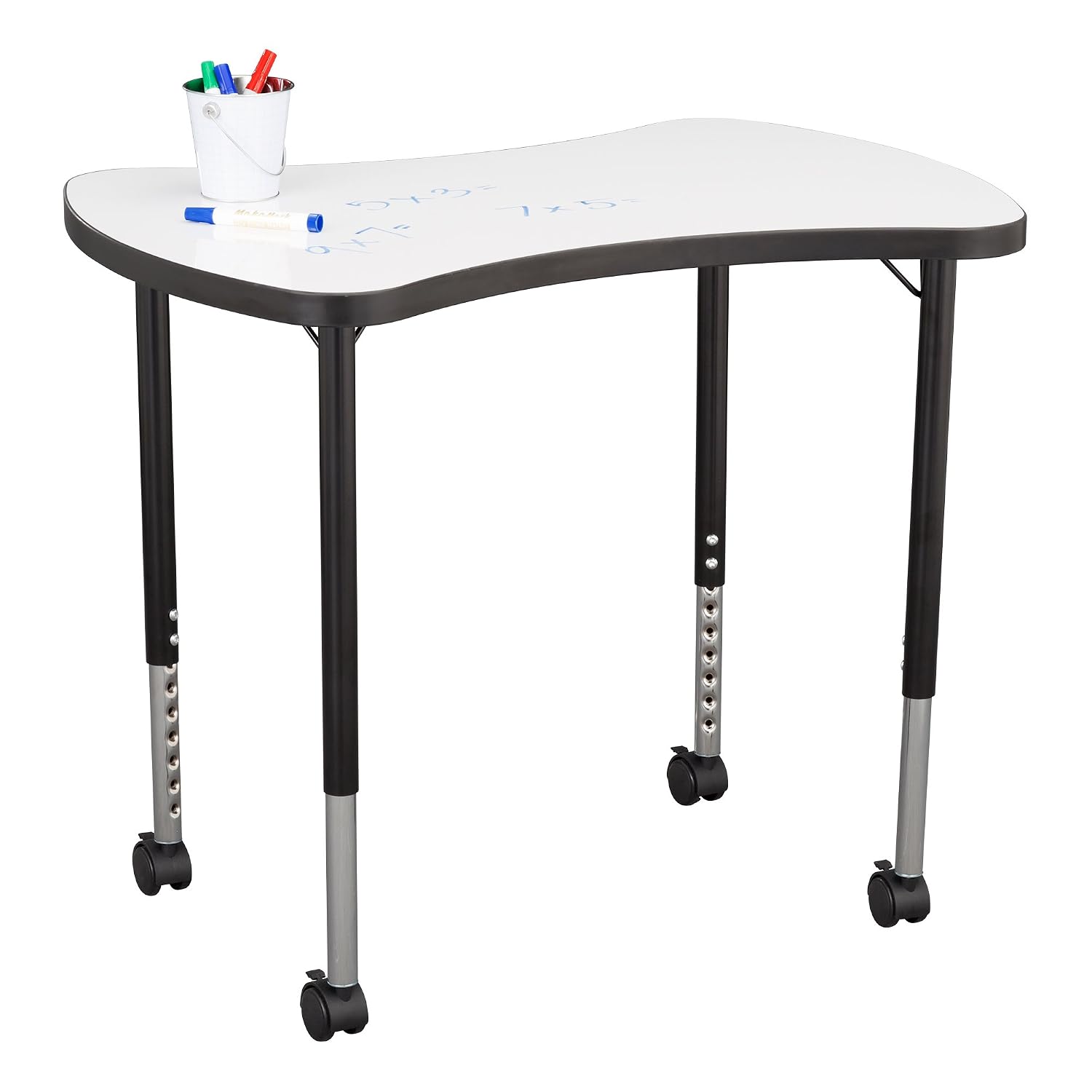 Learniture Structure Series Bow Tie Mobile Collaborative Adjustable Height Table