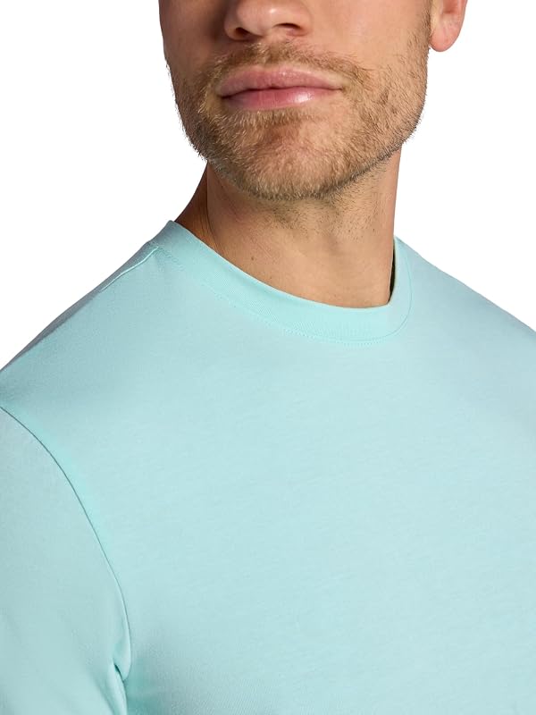 Gaiam Men’s Stretch Tech T-Shirt, Standard Fit, Stretch Midweight Performance Material, Pastel Turq, Medium by Gaiam - Used condition - Image 4