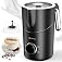 AROMASTER Milk Frother, 4 IN 1 Electric Milk Frother and Steamer for Coffee, Lattes, Cappuccinos, Automatic Hot Dense/Ai