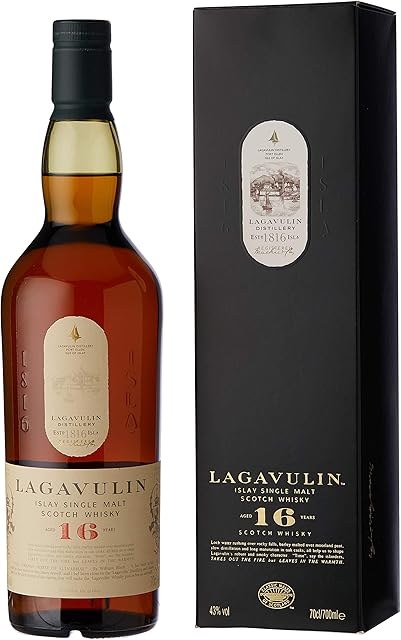 Lagavulin 16 Year Old Single Malt Scotch Whisky 70cl with Gift Box