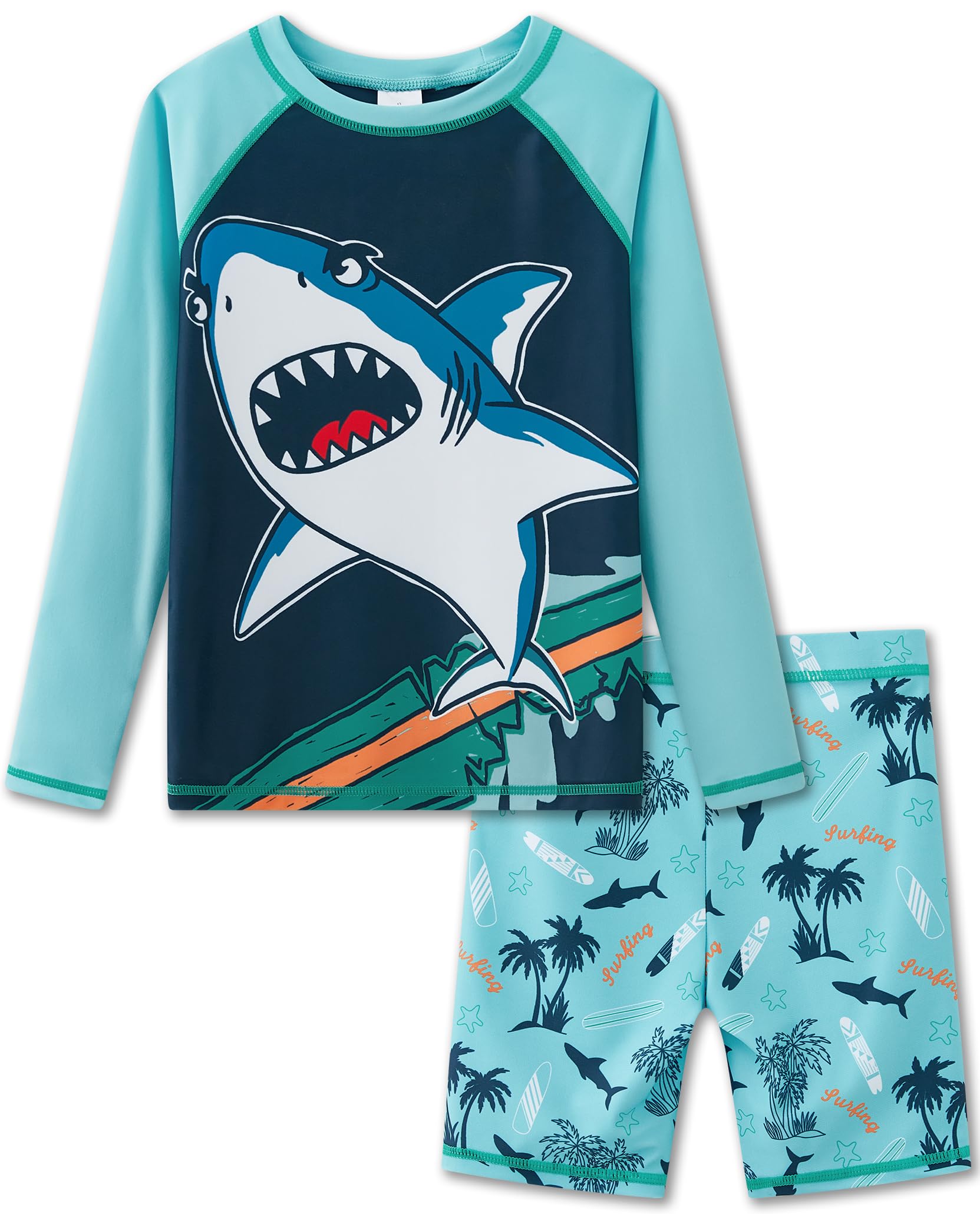 UMELOK Boys Rash Guard Sets Swimsuit